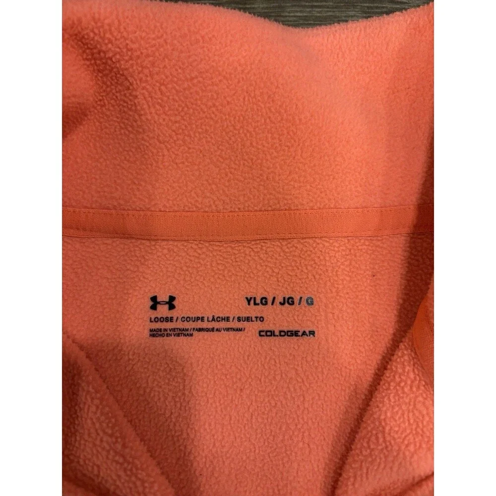 Under Armour Youth Large‎ Fleece Pullover Sweatshirt Neon Orange